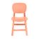10 Kit 4 Cadeiras Empilhavel Infantil Pipa Rivatti 38,5 cm -Larg- Estrutura Polipropileno -PP- Pessego